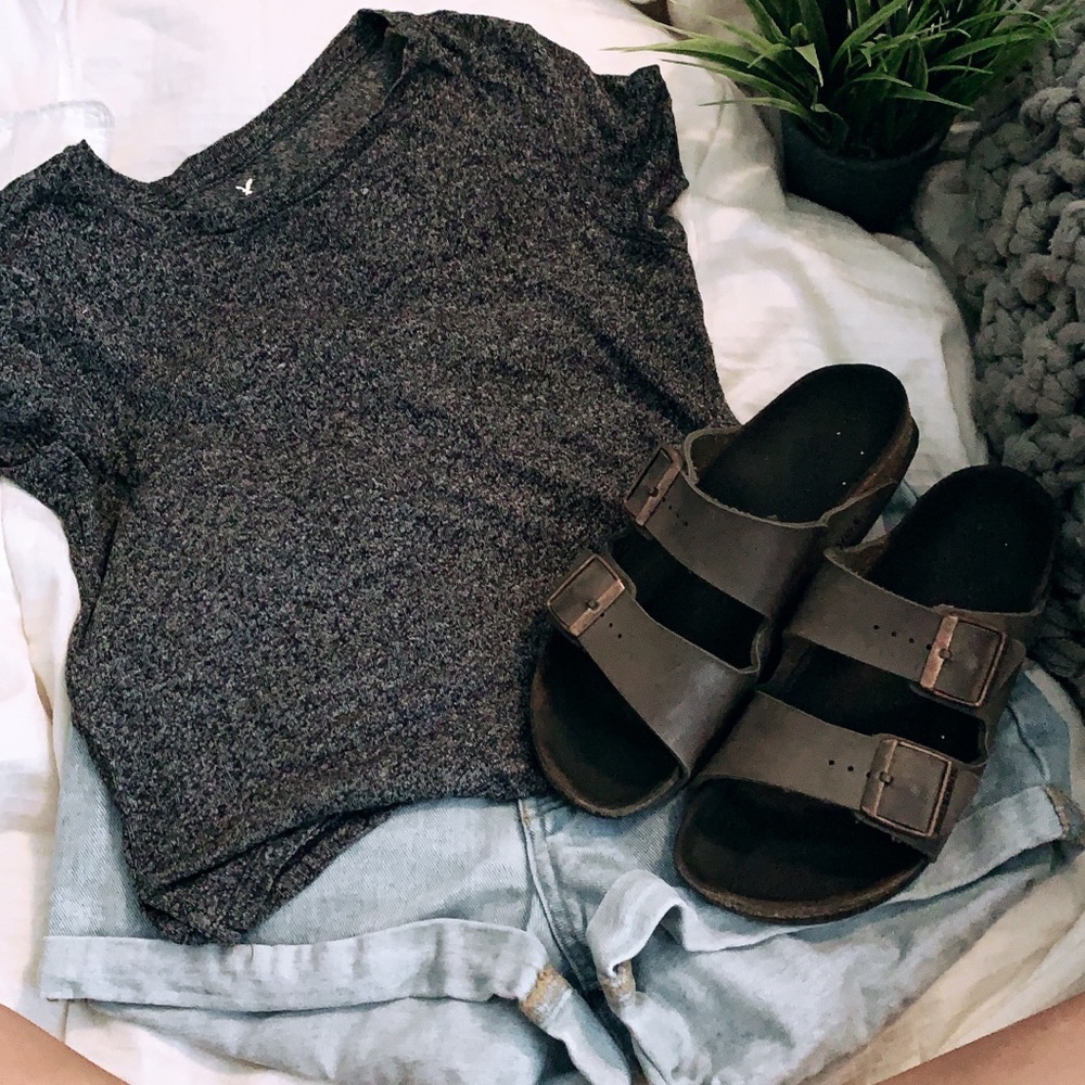 American Eagle Dark Gray Comfy Tee